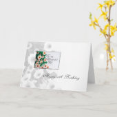 Echtgenote 75e verjaardag bloemen kaart (Gele Bloem)