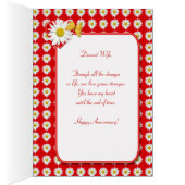 Echtgenote Anniversay op Valentijnsdag Daisies Car (Binnen (Rechts))