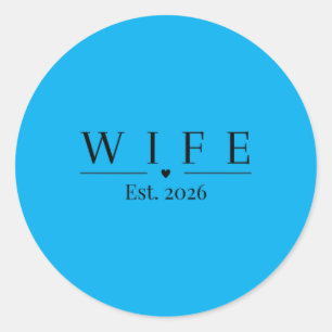Echtgenote Est 2026 Getrouwd Mijnheer En Mevrouw T Ronde Sticker