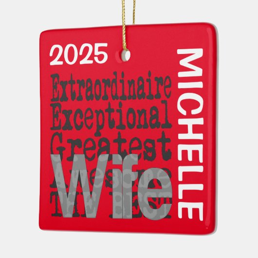 Echtgenote Extraordinaire CUSTOM Keramisch Ornament (Links)