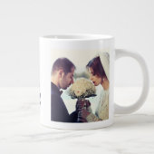 Echtgenote Foto grijs Giant Coffee Mok (Rechts)