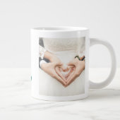 Echtgenote Foto groene tekst Giant Coffee Mok (Rechts)