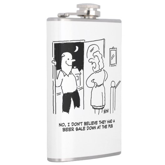 Echtgenote gelooft niet dat Pub een "verkoop" had. Heupfles (Rechts)