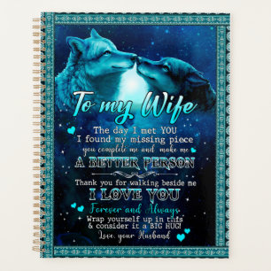 Echtgenote Gifts Brief aan mijn vrouw waar ik va Planner