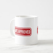 Echtgenote goedgekeurde paren koffiemok (Voorkant links)