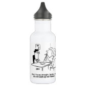 Echtgenote heeft een gebroken arm in een Sling Sta Waterfles (Links)