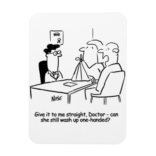 Echtgenote heeft een gebroken arm in een zingeling magneet (Verticaal)