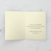 Echtgenote Jubileum Gele Rose Kaart (Binnen)