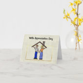 Echtgenote kostendag geweldige homemaker kaart (Gele Bloem)