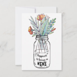Echtgenote Kunst Geluk Is Een Nene Zijn Bedankkaart