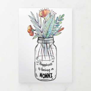 Echtgenote Kunst Geluk Is Een Nonni Drieluik Kaart