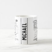 Echtgenote loopt de Straat als verkeersdirecteur Koffiemok (Center)