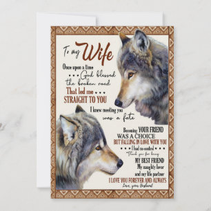 Echtgenote Lover  Voor mijn vrouw hou ik van jou a Feestdagenkaart