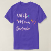Echtgenote mam Bartender 1 T-shirt (Design voorkant)