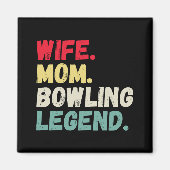 Echtgenote mam bowlinglegende tien pin vijf pin re magneet (Voorkant)