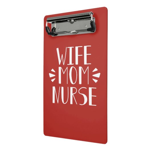 Echtgenote mam Nurse Graphic Mini Klembord (Angled2)
