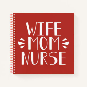 Echtgenote mam Nurse Graphic Notitieboek