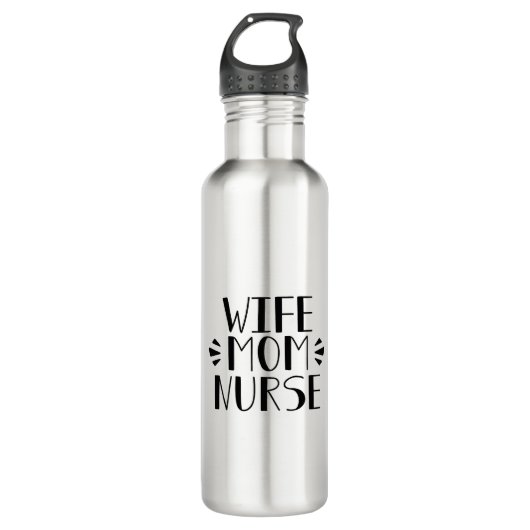 Echtgenote mam Nurse Graphic Waterfles (Voorkant)