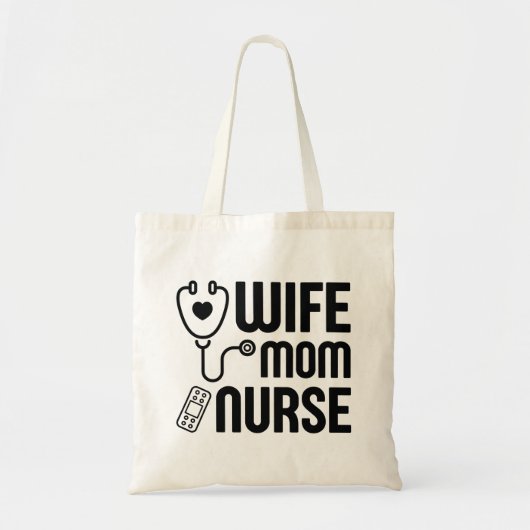 Echtgenote mam Nurse Tote Bag (Voorkant)