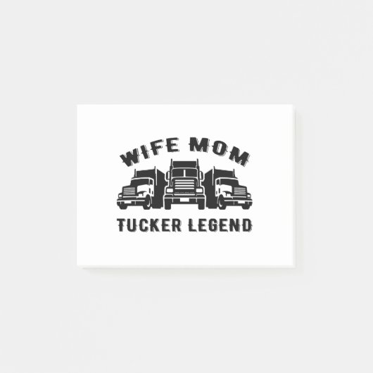 Echtgenote mam Trucker Legend Quotes Post-it® Notes (Voorkant)
