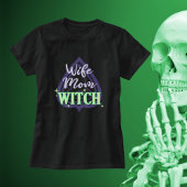 Echtgenote mam Witch-Funny Paarse Green Halloween T-shirt