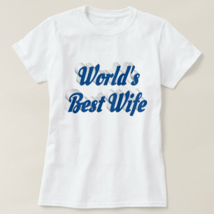 Echtgenote met blauwe tekst T-Shirt