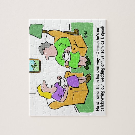 Echtgenote met vriend Discussiërende echtgenoot Ca Legpuzzel (Verticaal)