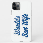 Echtgenote met zee blauwe tekst iPhone case iPhone Hoesje (Achterkant)
