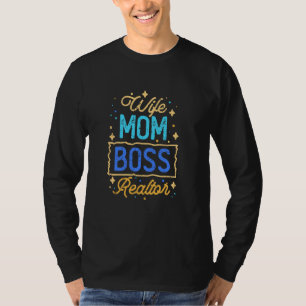Echtgenote Moeder Baas Makelaar Hypotheekbemiddela T-shirt