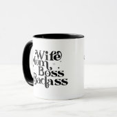 Echtgenote moeder Boss Badass Mok (Voorkant links)