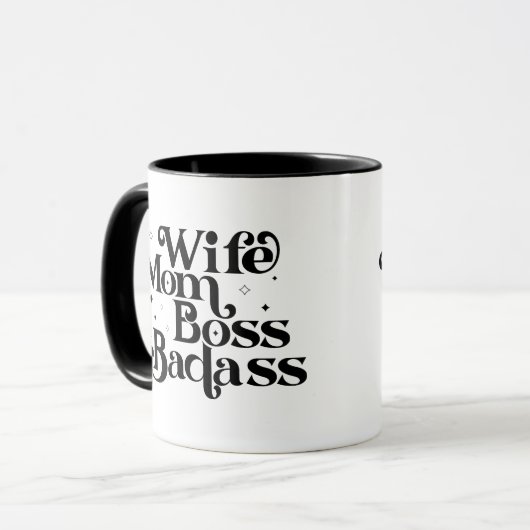 Echtgenote moeder Boss Badass Mok (Voorkant links)