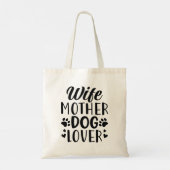 Echtgenote moeder Hondenliefhebber Tote Bag (Achterkant)