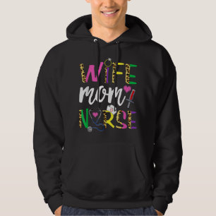 Echtgenote moeder verpleegstverpleegstaart Vrouwen Hoodie