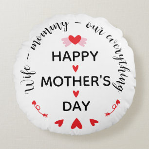 Echtgenote Moeders Onze Alles Cute Moederdag Zoet Rond Kussen