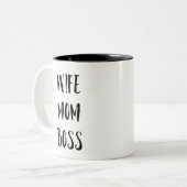 Echtgenote mok van mam Boss (Voorkant links)