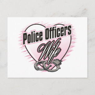 Echtgenote politieagenten briefkaart