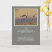 Echtgenote Sympathie Memorial Remembryo Kaart (Gele Bloem)