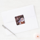 Echtgenote van Bath uit Canterbury Tales - Chaucer Vierkante Sticker (Envelop)