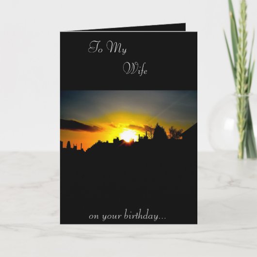 Echtgenote van de geboorte kaart (Voorkant)