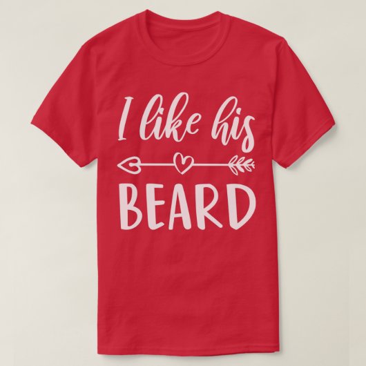 Echtgenote van de gekaarde man als zijn baard 1 t-shirt (Design voorkant)