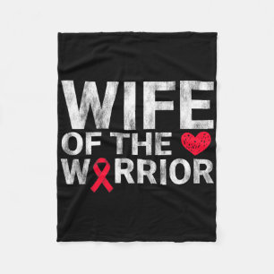 Echtgenote van de Heart Warrior Heart Disease Awar Fleece Deken