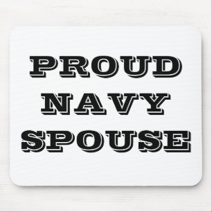 Echtgenote van de marine van Mousepad Proud Muismat