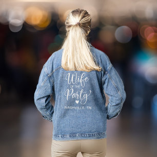 Echtgenote van de partij Nashville Bachelorette Pa Denim Jacket