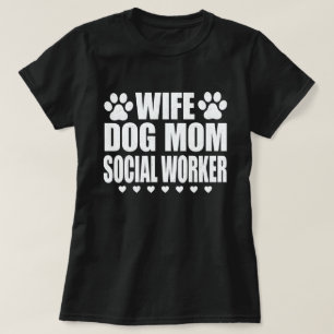 Echtgenote van Dog mam Social Worker Funny Dog Lov T-shirt