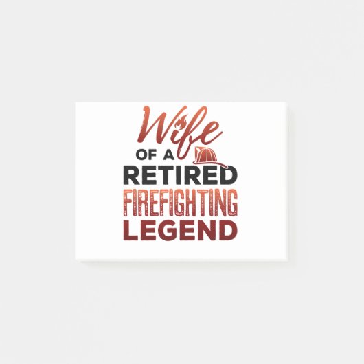 Echtgenote van een in ruste gevechtsende Legende Post-it® Notes (Voorkant)