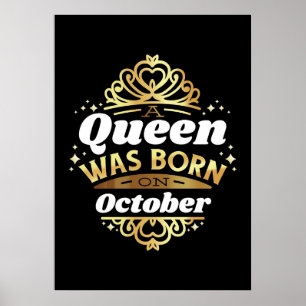 Echtgenote van een koningin in oktober poster