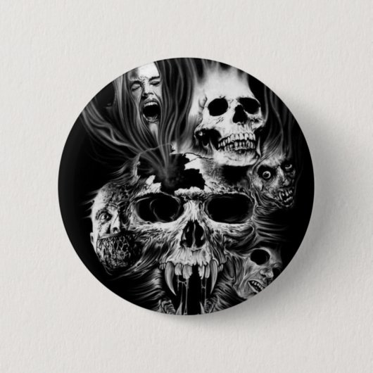 Echtgenote van Halloween - Ronde Button 5,7 Cm (Voorkant)