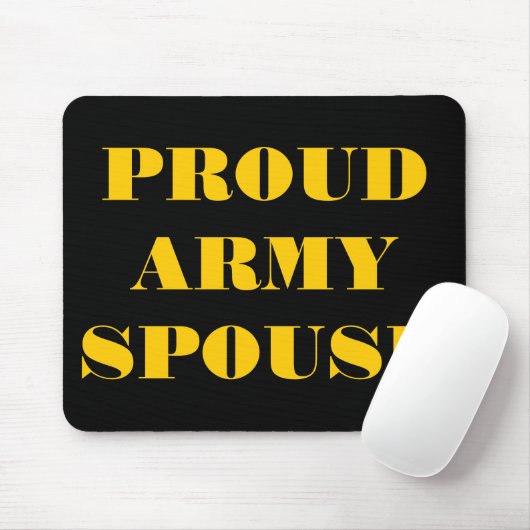 Echtgenote van het leger Mousepad Proud Muismat (Met muis)