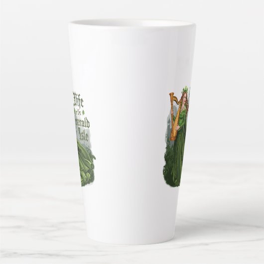 Echtgenote van het smaragdgroene eiland – Keltisch Latte Mok (Voorkant)
