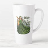 Echtgenote van het smaragdgroene eiland – Keltisch Latte Mok (Rechts)